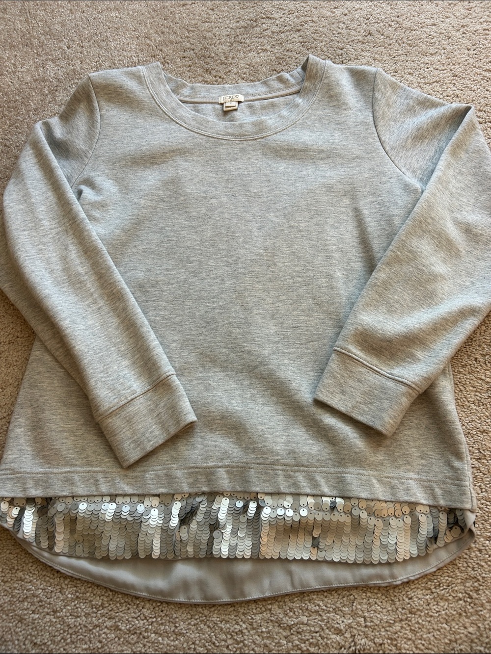 J. Crew sequin sweatshirt. NWOT!